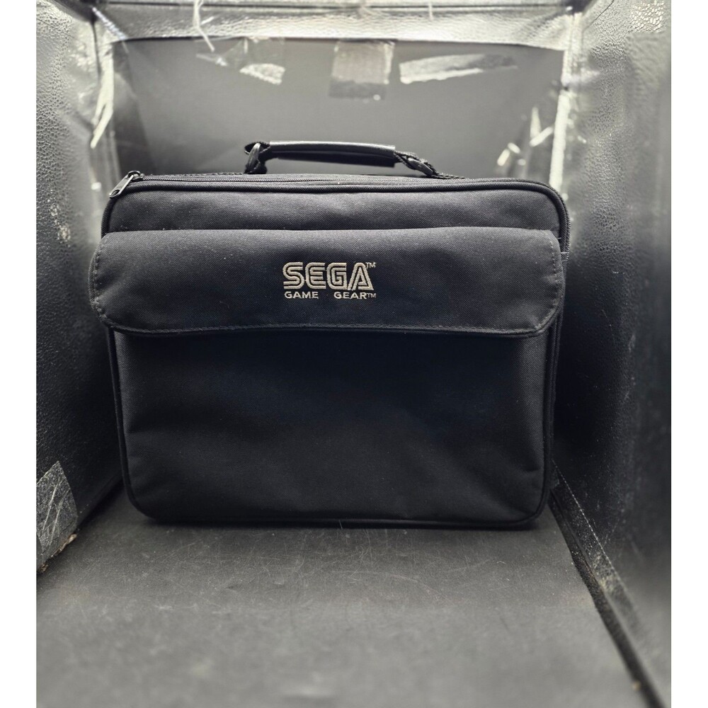 Vintage SEGA Game Gear Carrying Case Black Travel Storage Bag Organizer OEM